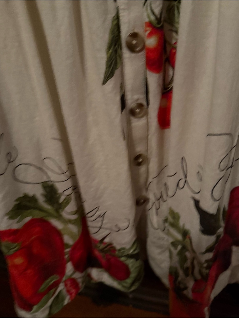 Anthropologie Sleeveless Tomato White Button-Front Sundress. Price Firm - Picture 4 of 6